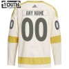 Lasten NHL Vegas Golden Knights Pelipaita Custom Winter Classic Adidas 2023-24 Cream Authentic